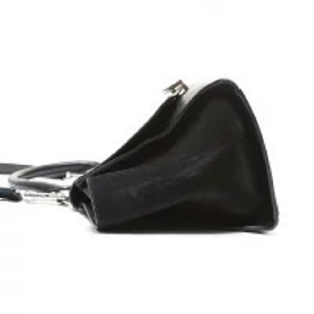 Celine Suede Black Handbag Leather Trapeze Black